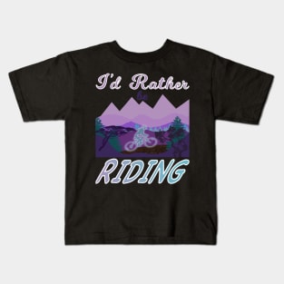 I’d Rather Be Riding Kids T-Shirt